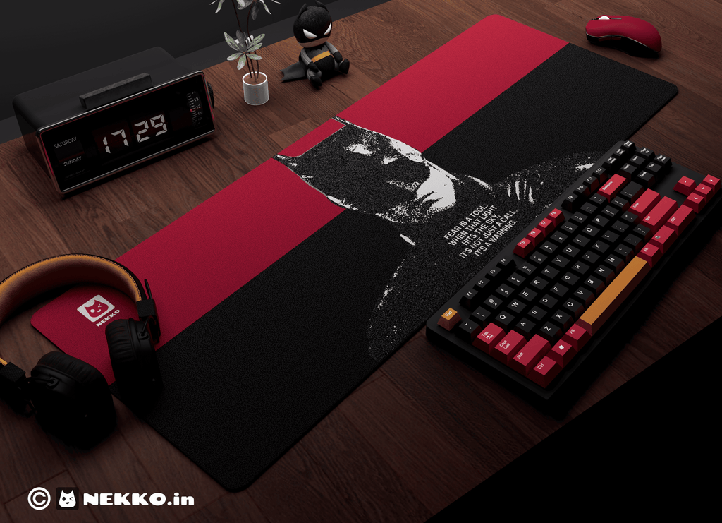Batman- “Fear is a Tool” dc comics desk mat - full view