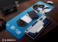 Kawaii cute kitty desk mat - full view