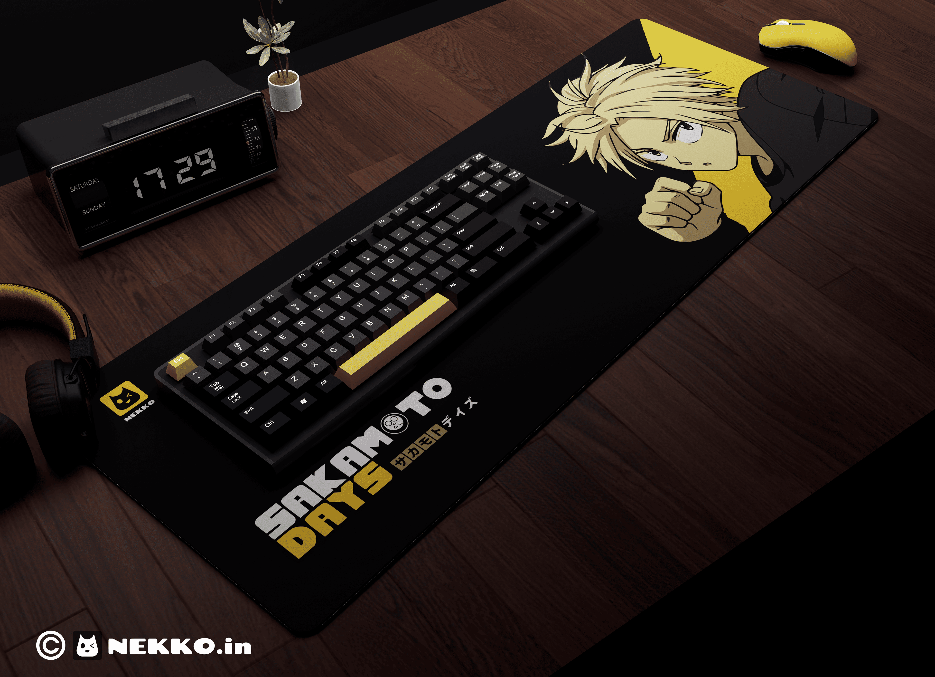 Shin- "The Mind Reader" anime desk mat - full view