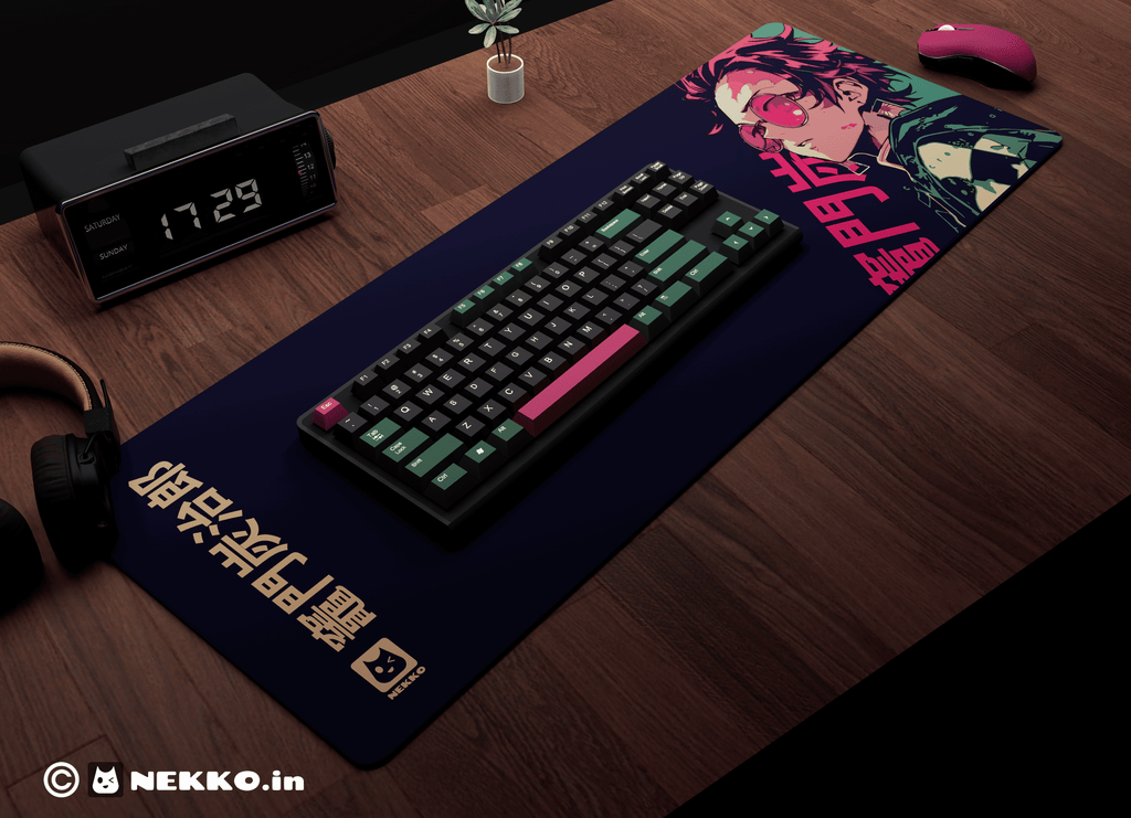 Tanjiro Kamado- “Blade of Determination” anime desk mat - full view